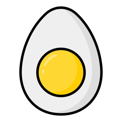 Boiled Egg Generic Outline Color icon