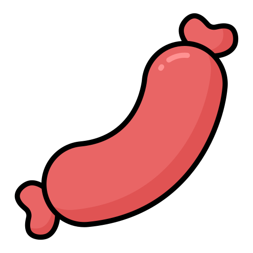 Sausage Generic Outline Color icon