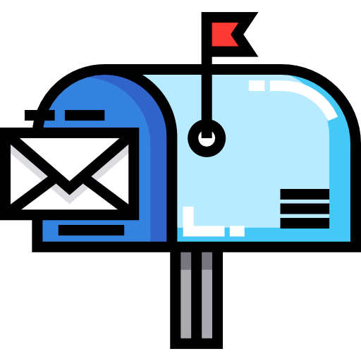 skrzynka pocztowa Detailed Straight Lineal color ikona