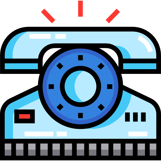 전화 Detailed Straight Lineal color icon