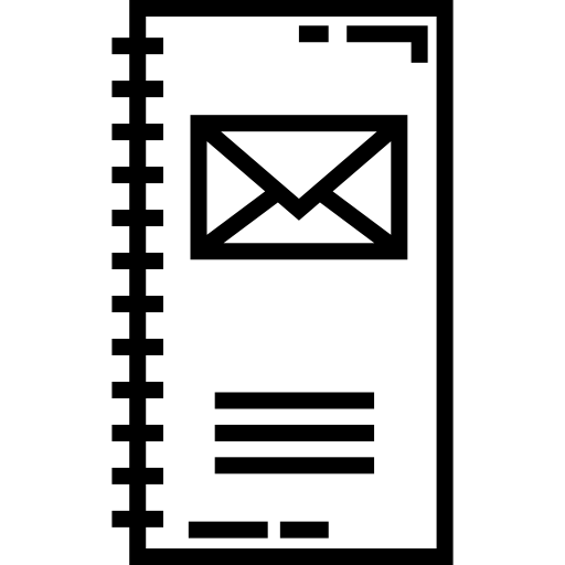 directorio telefónico Detailed Straight Lineal icono