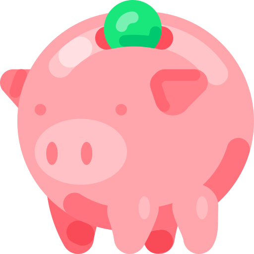 Piggy bank Adib Sulthon Flat icon