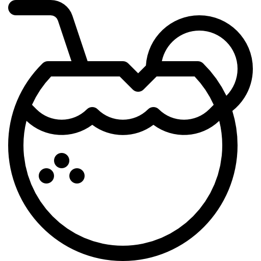kokosnussgetränk Basic Rounded Lineal icon
