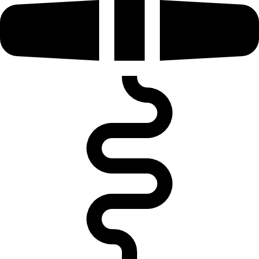 korkenzieher Basic Straight Filled icon