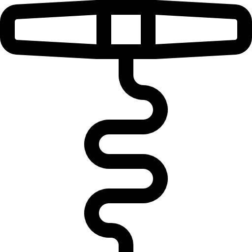 Corkscrew Basic Straight Lineal icon
