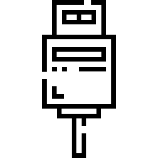 usb-кабель Detailed Straight Lineal иконка