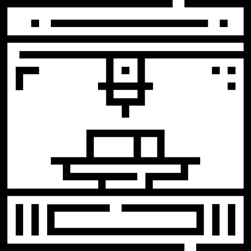 drukarka 3d Detailed Straight Lineal ikona