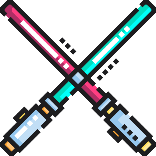 Лазерный меч Detailed Straight Lineal color иконка
