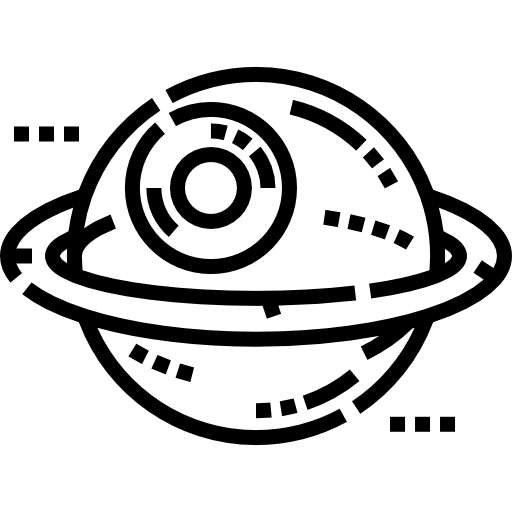 Сатурн Detailed Straight Lineal иконка