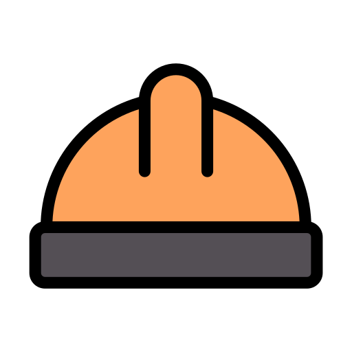 casco de seguridad Generic Outline Color icono