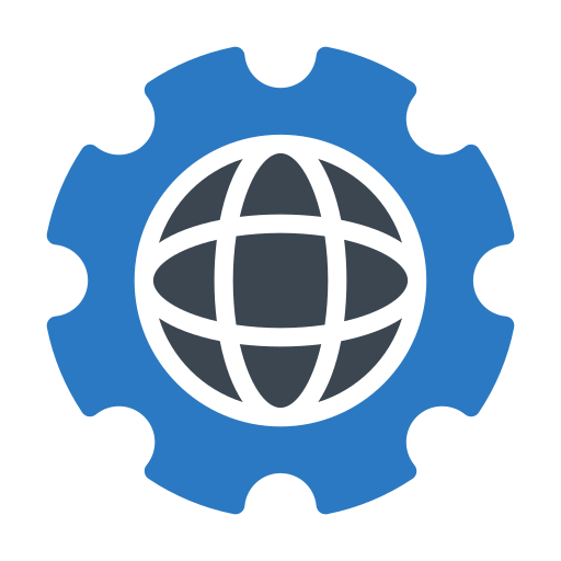 web-instellingen Generic Blue icoon