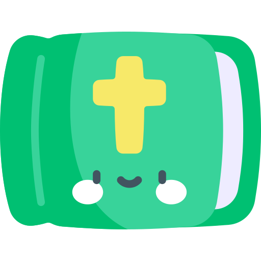 biblia Kawaii Flat icono