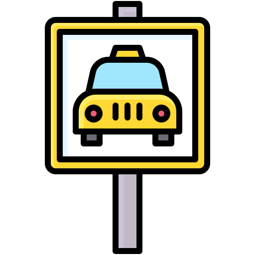 parada de taxi Generic Outline Color icono