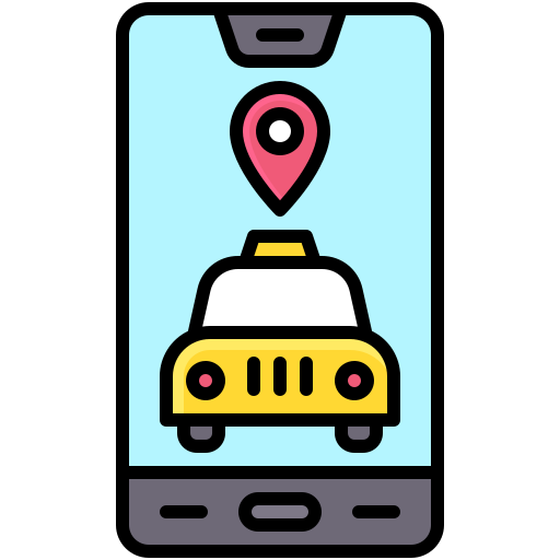 Taxi app Generic Outline Color icon
