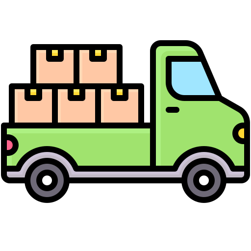 furgoneta de reparto Generic Outline Color icono