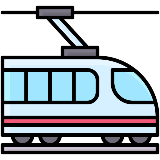 地下鉄 Generic Outline Color icon