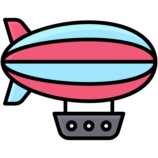 Airship Generic Outline Color icon