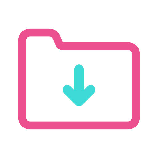 pobrane foldery Generic Outline Color ikona