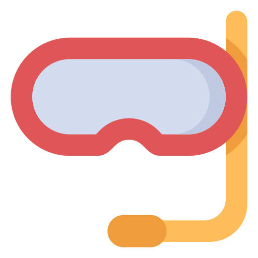 occhiali da immersione Generic Flat icona
