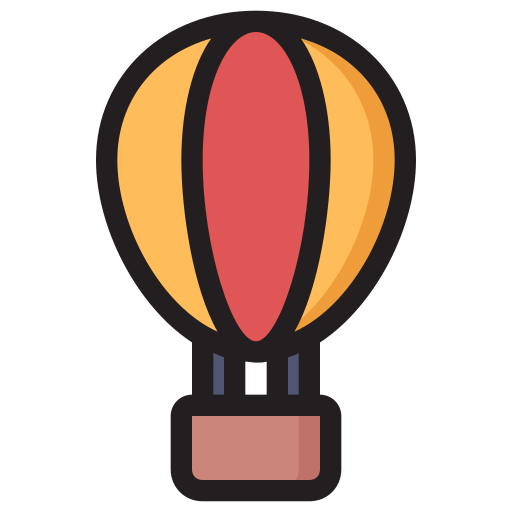 Hot air balloon Generic Outline Color icon