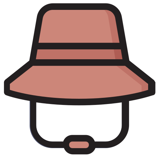 sombrero de explorador Generic Outline Color icono