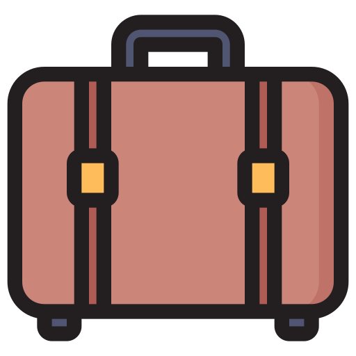 Travel bag Generic Outline Color icon