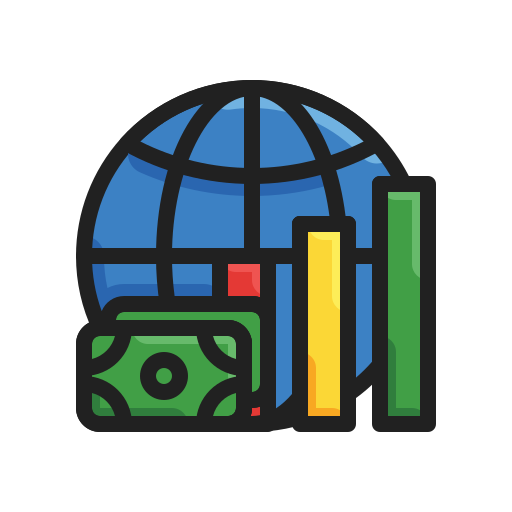 Global economy Generic Outline Color icon