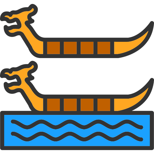 dragon boat festival Generic Outline Color icono