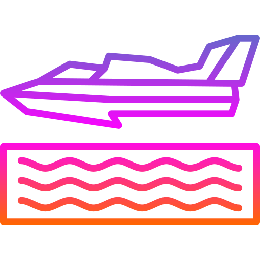 hidroavión Generic Gradient icono