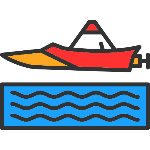 Jet boat Generic Outline Color icon