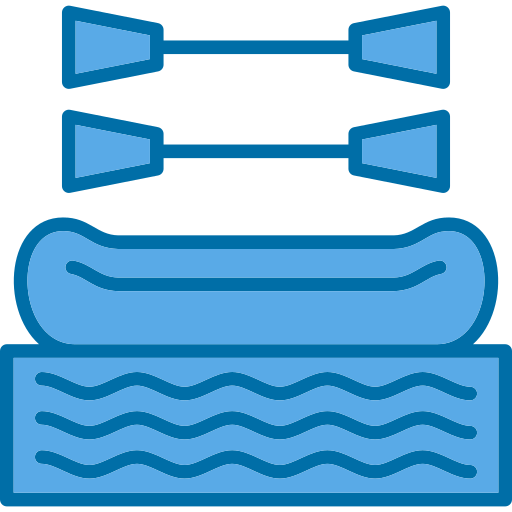 rafting Generic Blue Ícone