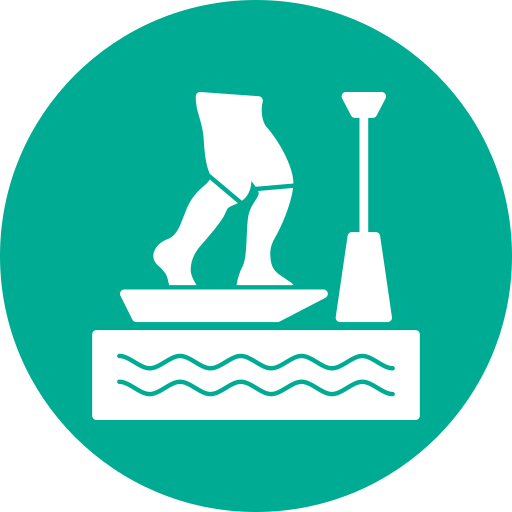 standup paddleboarding Generic Mixed icon