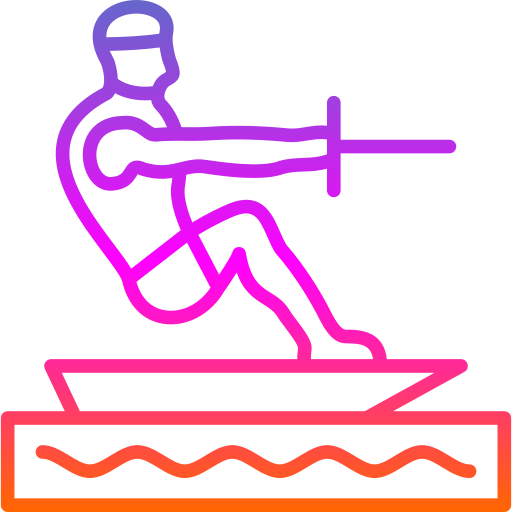 Water skiing Generic Gradient icon