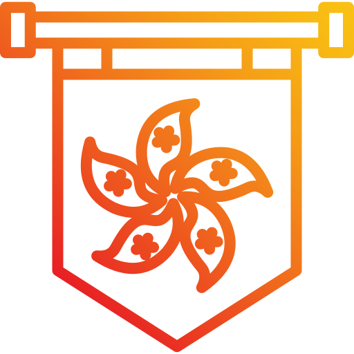 hongkong Generic gradient outline icon