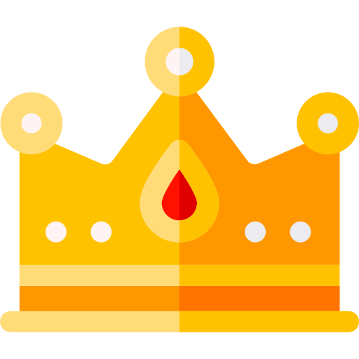 Crown Basic Rounded Flat icon