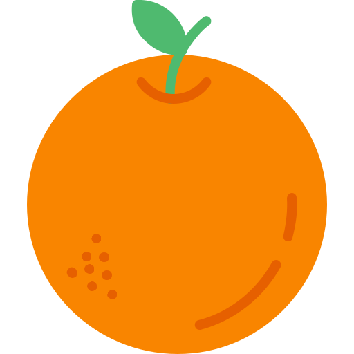 arancia Generic color fill icona