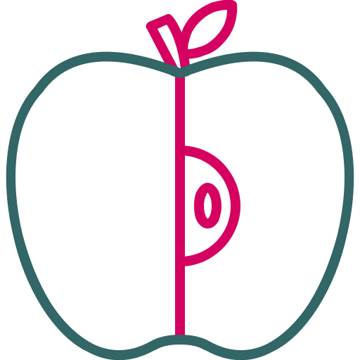 jabłko Generic color outline ikona