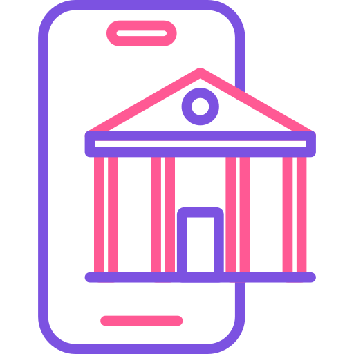 banca telefónica Generic color outline icono