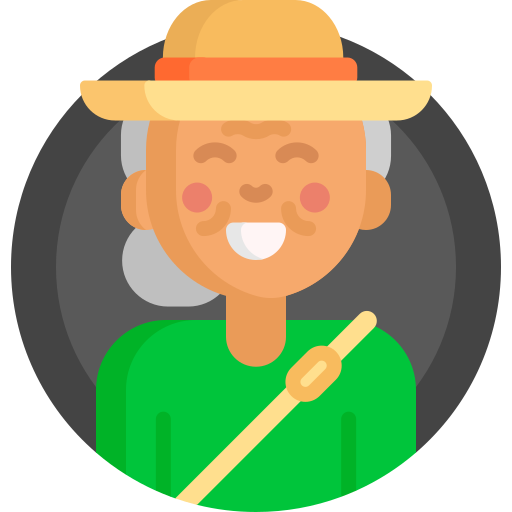 Old Woman Detailed Flat Circular Flat icon