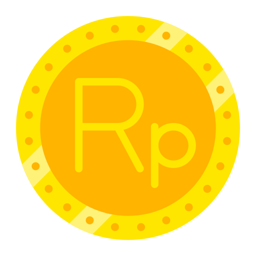 Indonesian Rupiah Generic color fill icon