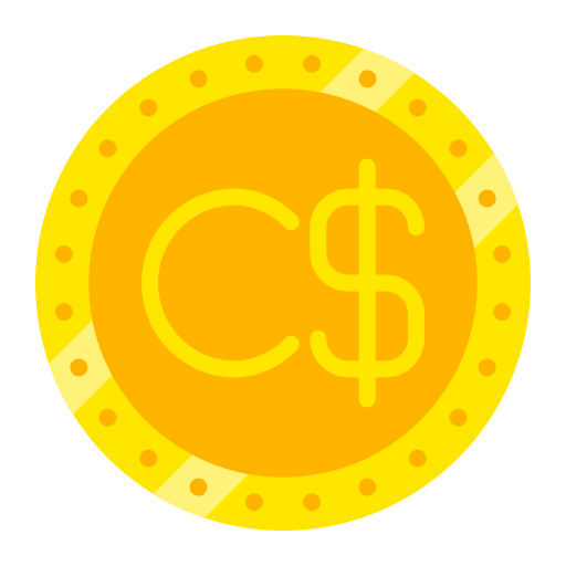 Canadian Dollar Generic color fill icon