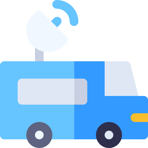 bestelwagen Basic Rounded Flat icoon