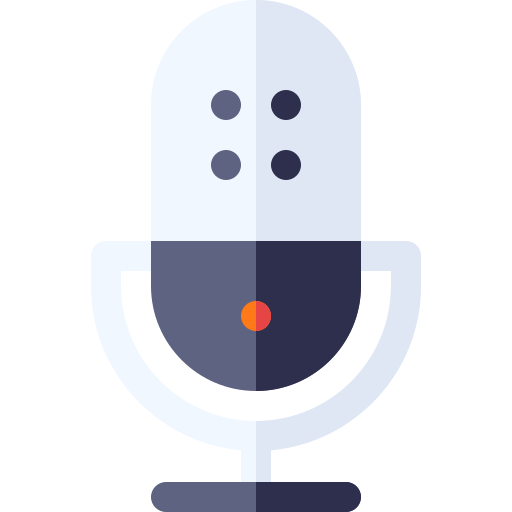 Microphone Basic Rounded Flat icon