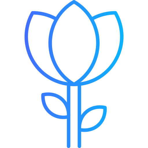 tulipan Generic gradient outline ikona
