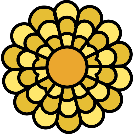 Chrysanthemum Generic color lineal-color icon