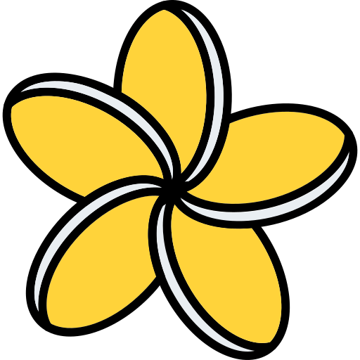 Plumeria Generic color lineal-color icono