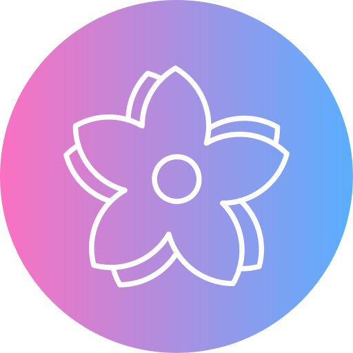 kwiat wiśni Generic gradient fill ikona