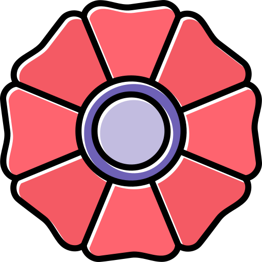 geranium Generic color lineal-color icoon
