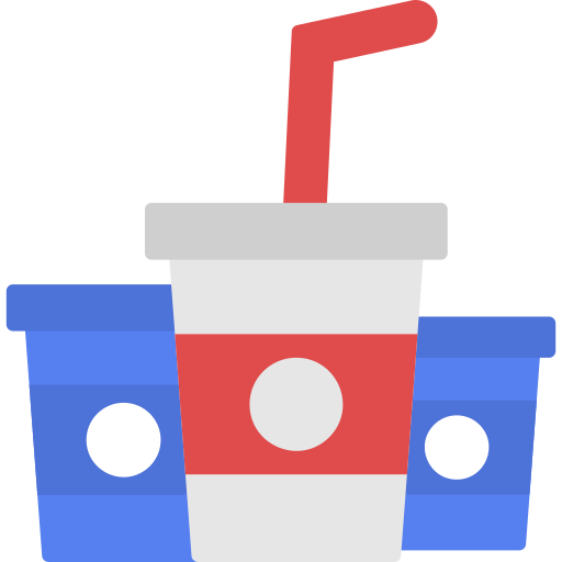 Plastic cup Generic color fill icon