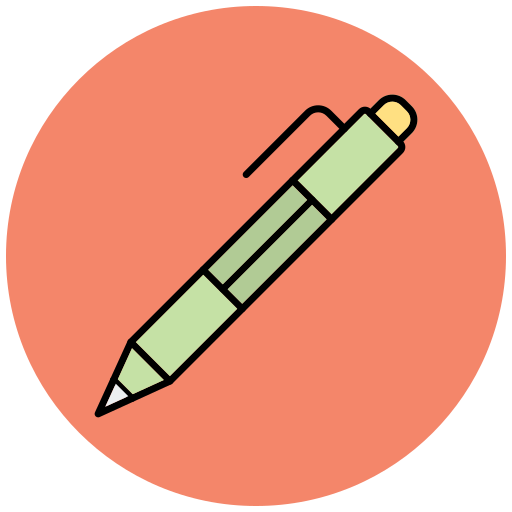Шариковая ручка Generic Outline Color иконка